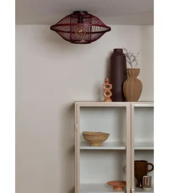 Plafonniere Maui - Bordeaux - Ø50cm Hanglampen
