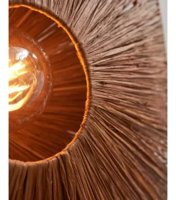 Hot Plafonniere Panama - Bruin - 45x45x5cm Hanglampen