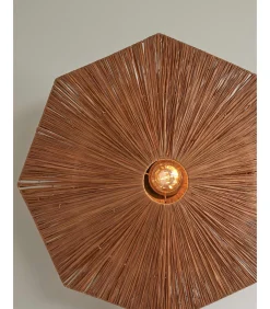 Best Plafonniere Panama - Bruin - 65x65x7cm Hanglampen