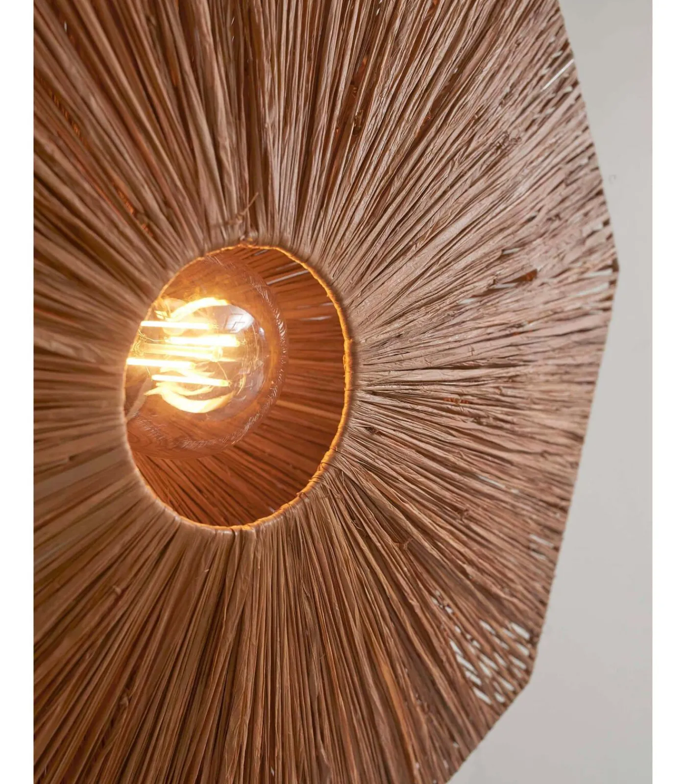 Best Plafonniere Panama - Bruin - 65x65x7cm Hanglampen