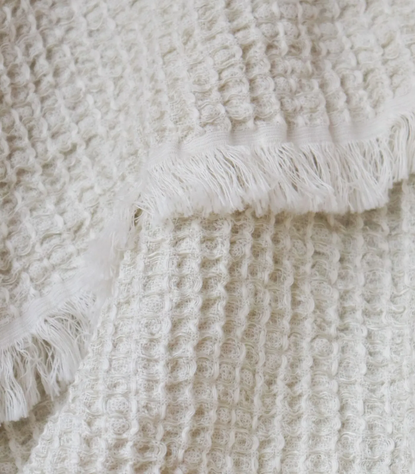 Best Plaid van katoen en linnen, HONEYCOMB DECO Bedspreien