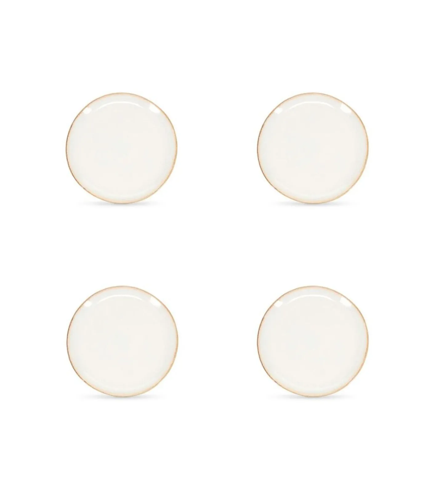 Plat bord 21cm coupe wit Artisan - (x4) Tafelgerei