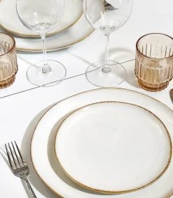 New Plat bord 28cm coupe wit Artisan - (x4) Tafelgerei
