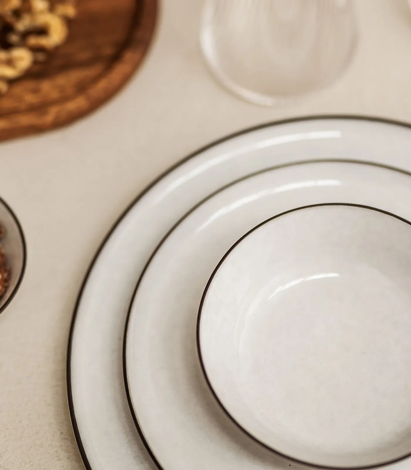 Online Plat bord 20cm wit Fina - (x4) Tafelgerei