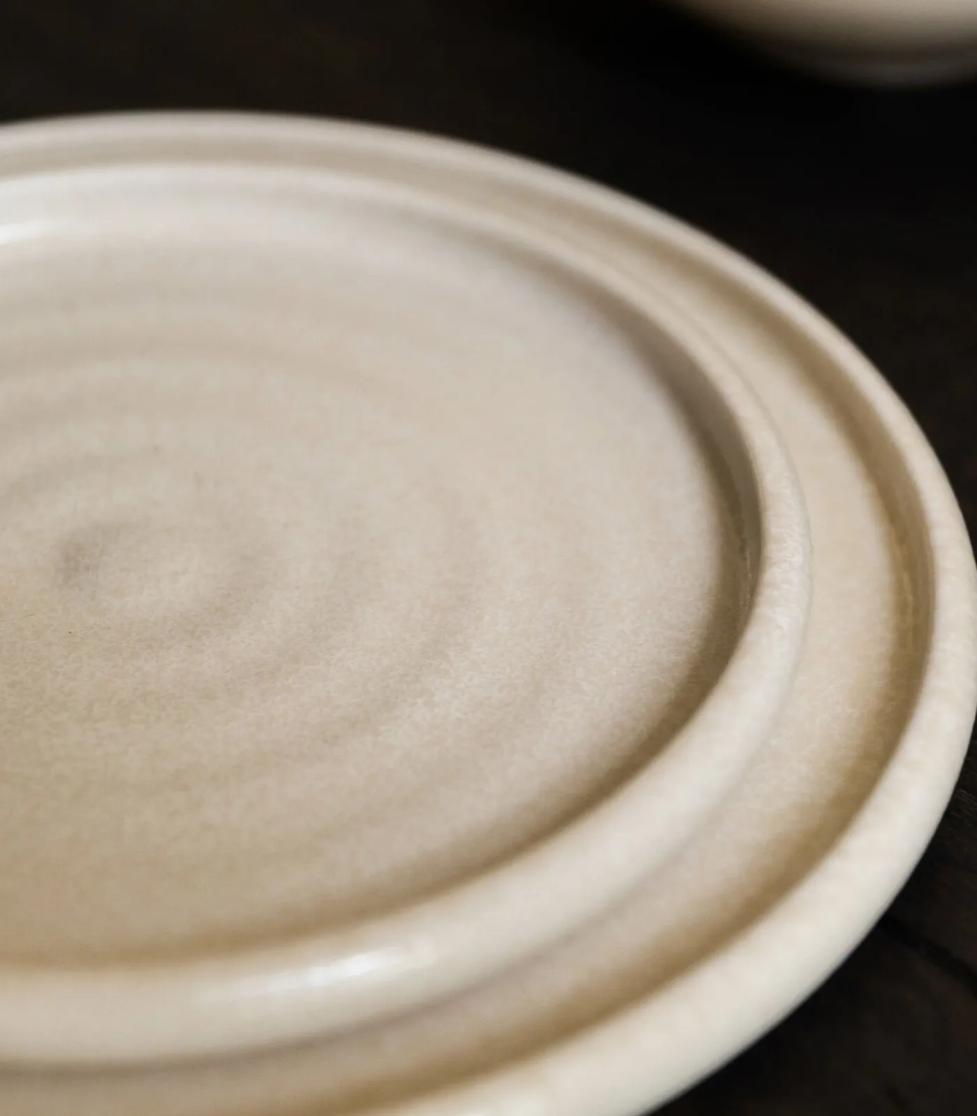 Outlet Plat bord 26xH2cm beige Mochi - (x4) Tafelgerei