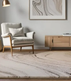 Discount Platgeweven tapijt woonkamer en slaapkamer SWELL Tapijten