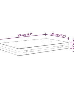 Best Pocketveringmatras middelhard-hard 120x200 cm Matrasbeschermer