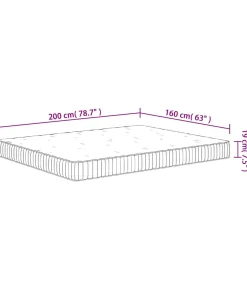 Clearance Pocketveringmatras middelhard 160x200 cm Matrasbeschermer