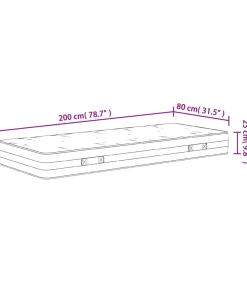 New Pocketveringmatras middelhard-hard 80x200 cm Matrasbeschermer