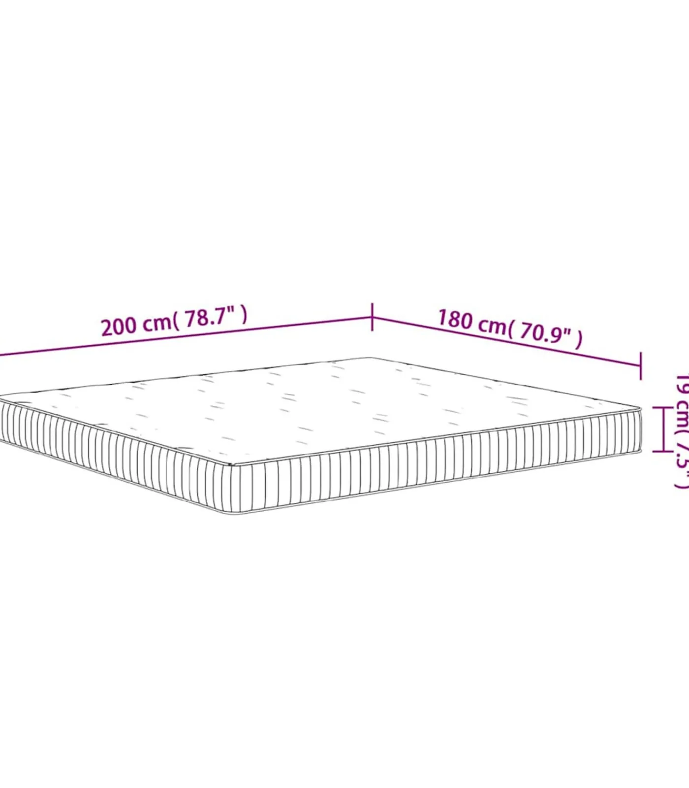 Discount Pocketveringmatras middelhard 180x200 cm Matrasbeschermer