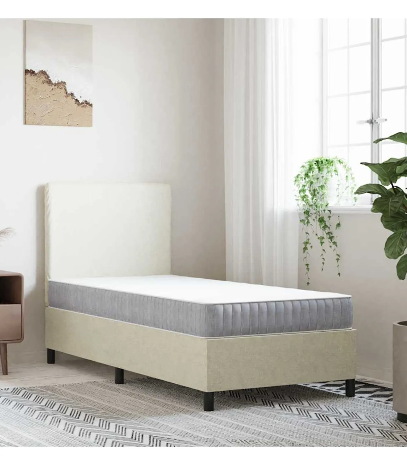 Clearance Pocketveringmatras middelhard 90x220 cm Matrasbeschermer