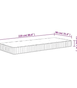 Clearance Pocketveringmatras middelhard 90x220 cm Matrasbeschermer