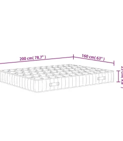 Best Pocketveringmatras middelhard-hard 160x200 cm Super King Size Matrasbeschermer