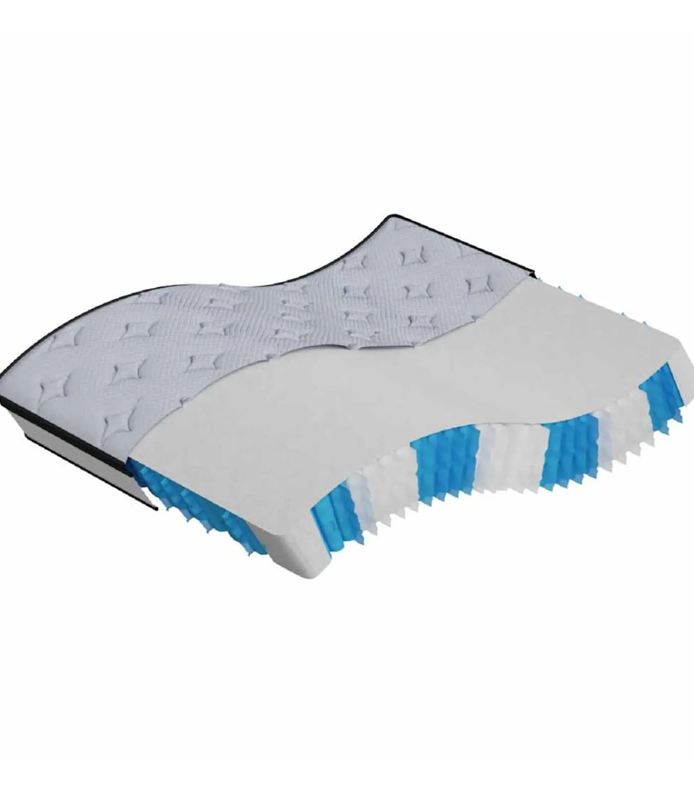 Online Pocketveringmatras middelhard 140x200 cm Matrasbeschermer