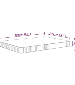 Online Pocketveringmatras middelhard 140x200 cm Matrasbeschermer