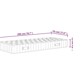 New Pocketveringmatras middelhard-hard 70x200 cm Matrasbeschermer