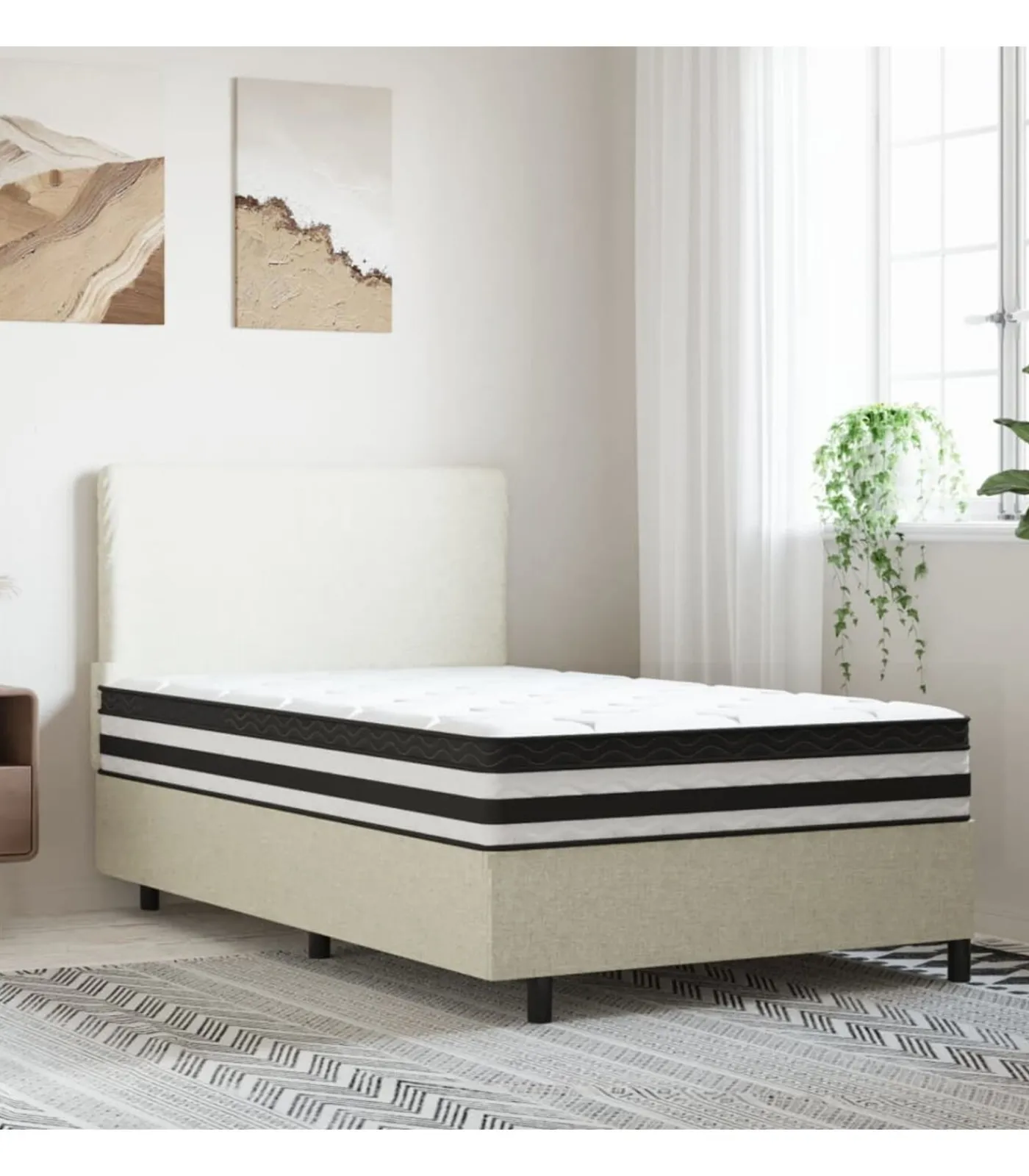 Best Pocketveringmatras middelhard 100x200 cm Matrasbeschermer