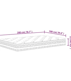 Best Pocketveringmatras middelhard 100x200 cm Matrasbeschermer