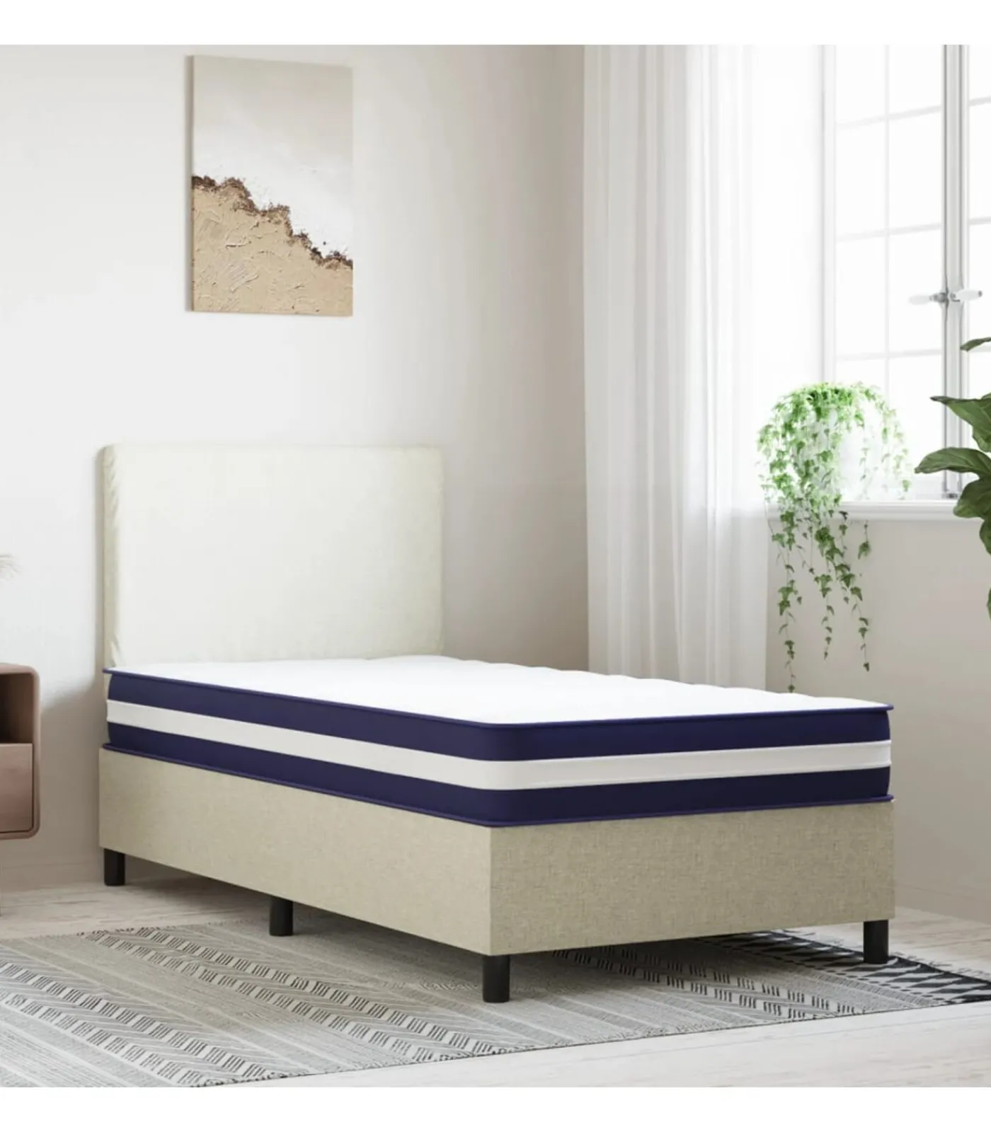 Hot Pocketveringmatras middelhard-hard 90x200 cm Matrasbeschermer