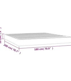 Sale Pocketveringmatras 180x200x20 cm kunstleer grijs Matrasbeschermer