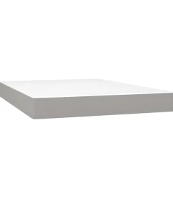 Online Pocketveringmatras 140x190x20 cm stof lichtgrijs Matrasbeschermer