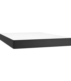 New Pocketveringmatras 140x190x20 cm kunstleer zwart Matrasbeschermer