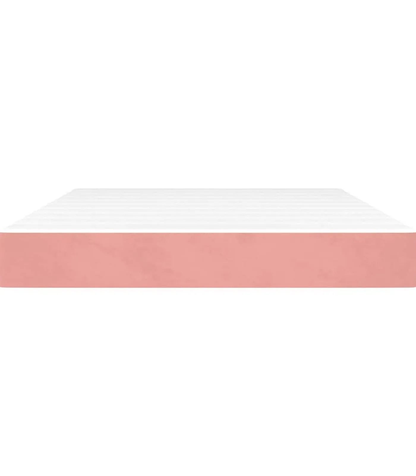 Pocketveringmatras 140x210x20 cm fluweel roze Matrasbeschermer