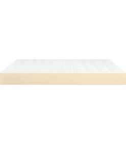Sale Pocketveringmatras 160x200x20 cm stof crèmekleurig Matrasbeschermer