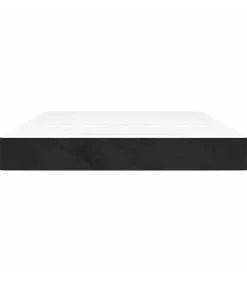 Outlet Pocketveringmatras 140x210x20 cm fluweel zwart Matrasbeschermer