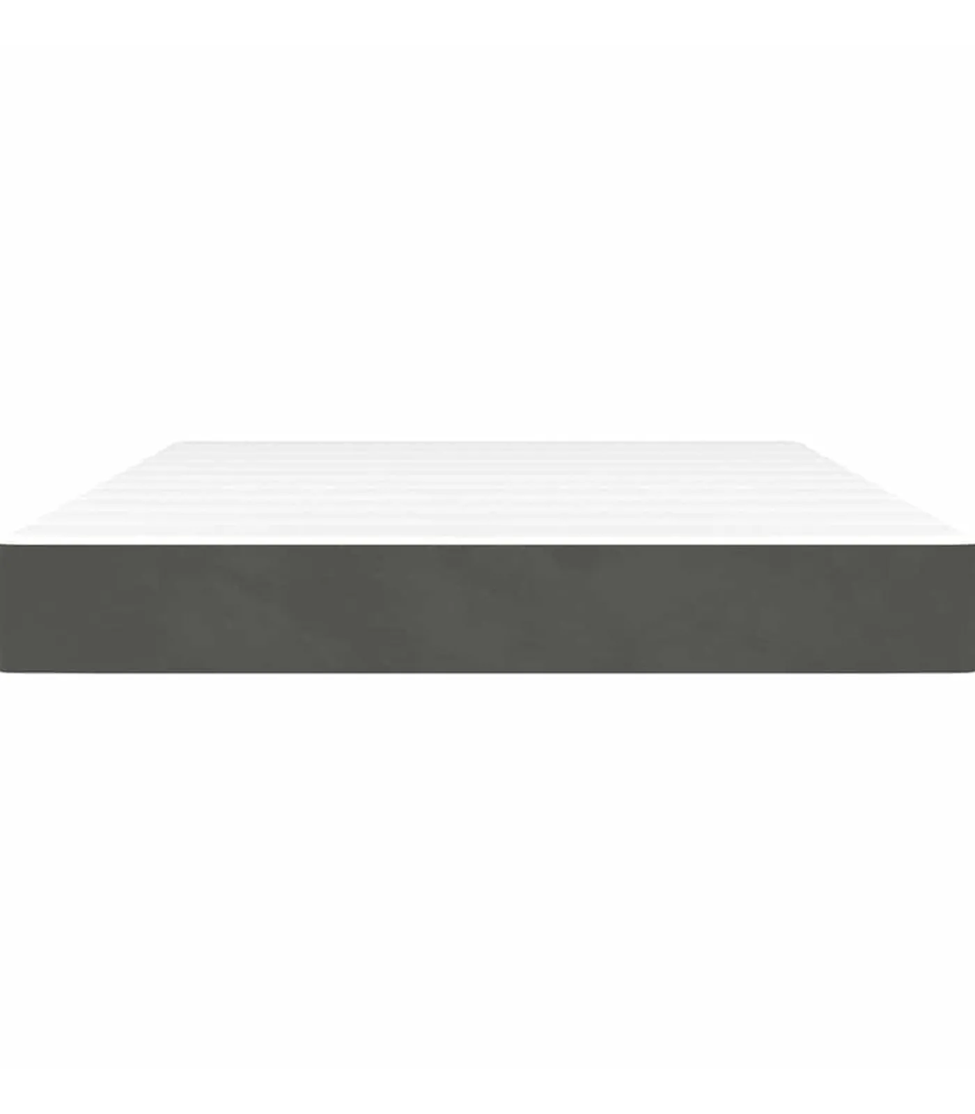 Hot Pocketveringmatras 140x220x20 cm fluweel donkergrijs Matrasbeschermer