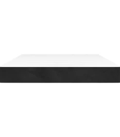 Outlet Pocketveringmatras 140x190x20 cm fluweel zwart Matrasbeschermer