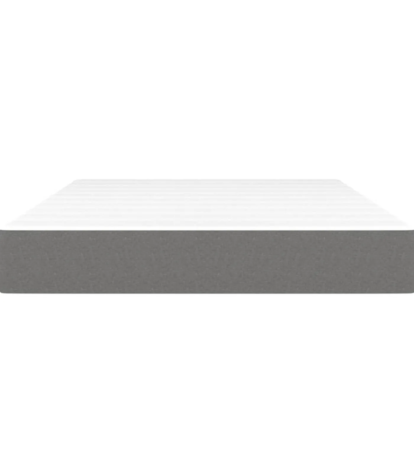 Hot Pocketveringmatras 120x200x20 cm stof donkergrijs Matrasbeschermer