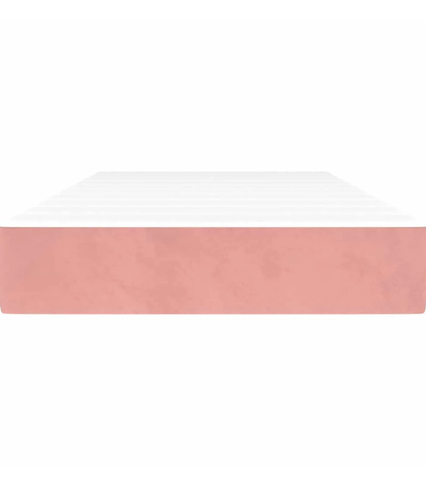 Online Pocketveringmatras 90x220x20 cm fluweel roze Matrasbeschermer