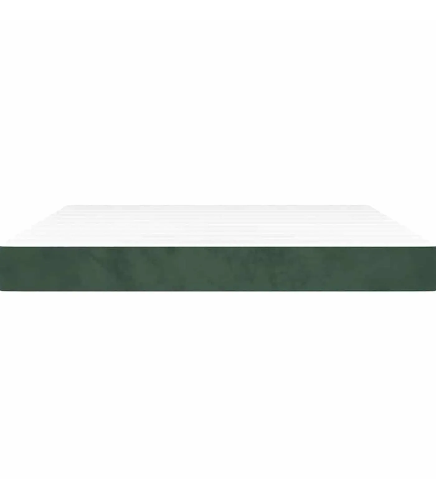 Online Pocketveringmatras 160x210x20 cm fluweel donkergroen Matrasbeschermer