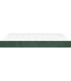 Online Pocketveringmatras 160x210x20 cm fluweel donkergroen Matrasbeschermer