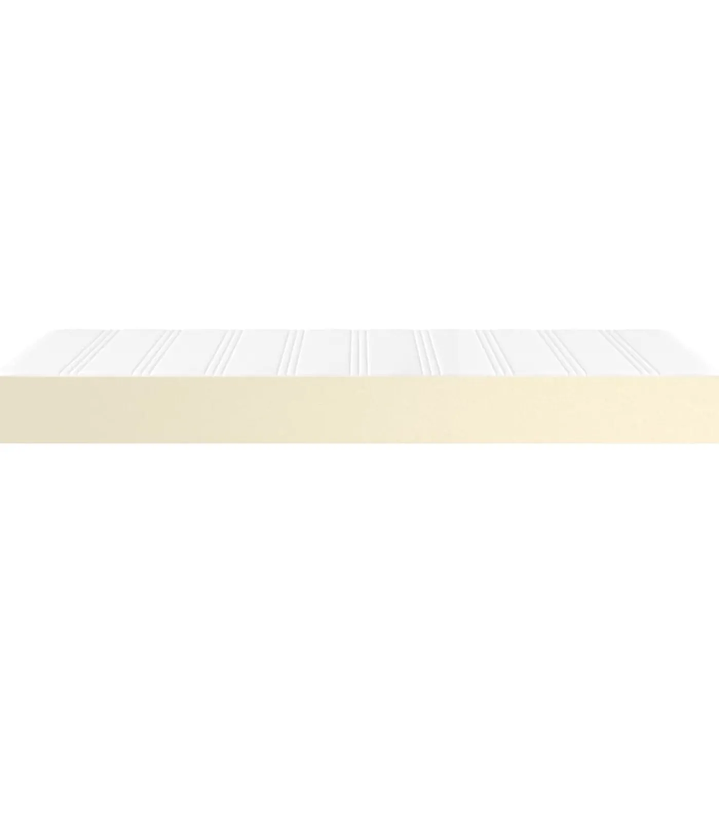 Discount Pocketveringmatras 90x200x20 cm kunstleer crèmekleurig Matrasbeschermer