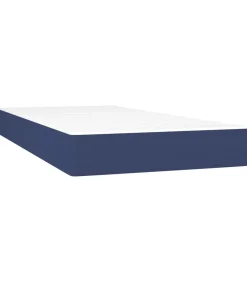 Clearance Pocketveringmatras 100x200x20 cm stof blauw Matrasbeschermer