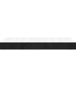 Discount Pocketveringmatras 90x220x20 cm fluweel zwart Matrasbeschermer