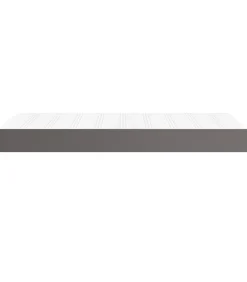 Outlet Pocketveringmatras 90x200x20 cm kunstleer grijs Matrasbeschermer