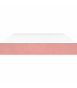 Outlet Pocketveringmatras 120x200x20 cm fluweel roze Matrasbeschermer