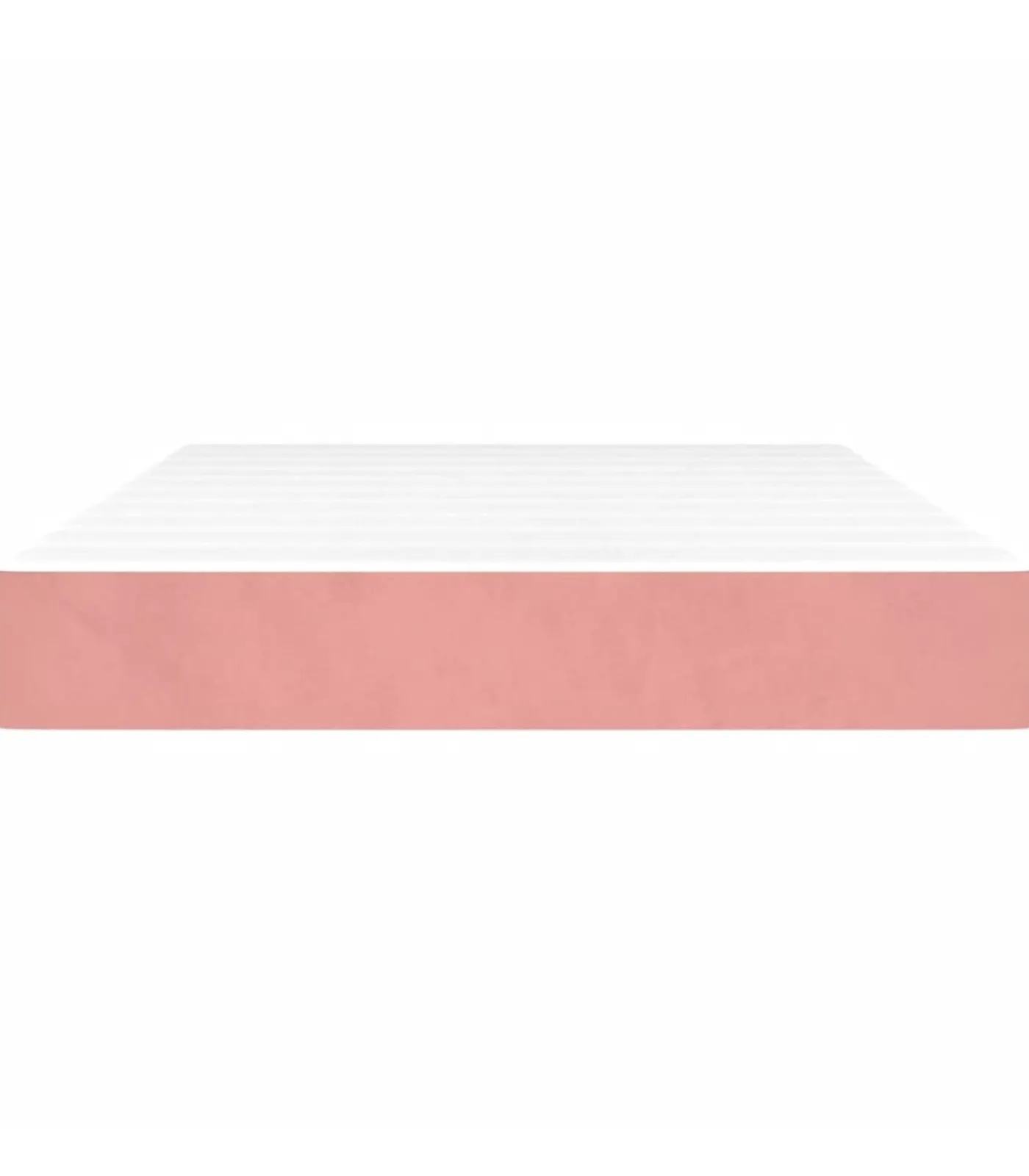 Outlet Pocketveringmatras 120x200x20 cm fluweel roze Matrasbeschermer