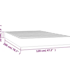 Outlet Pocketveringmatras 120x200x20 cm fluweel roze Matrasbeschermer