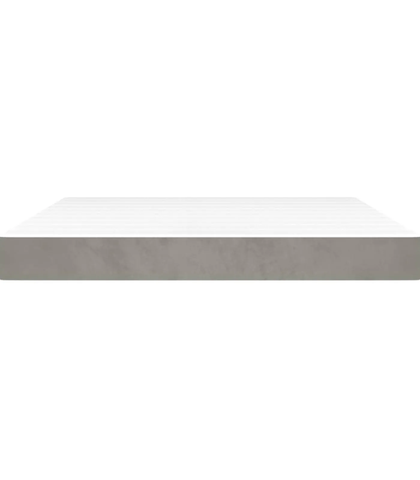 Discount Pocketveringmatras 160x200x20 cm fluweel lichtgrijs Matrasbeschermer