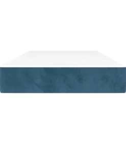 Hot Pocketveringmatras 80x220x20 cm fluweel donkerblauw Matrasbeschermer