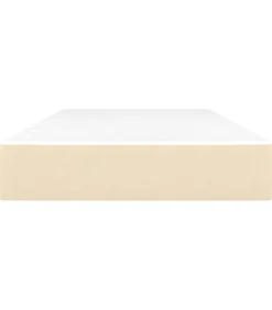 Outlet Pocketveringmatras 90x190x20 cm stof crèmekleurig Matrasbeschermer