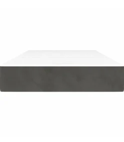 Hot Pocketveringmatras 90x190x20 cm fluweel donkergrijs Matrasbeschermer