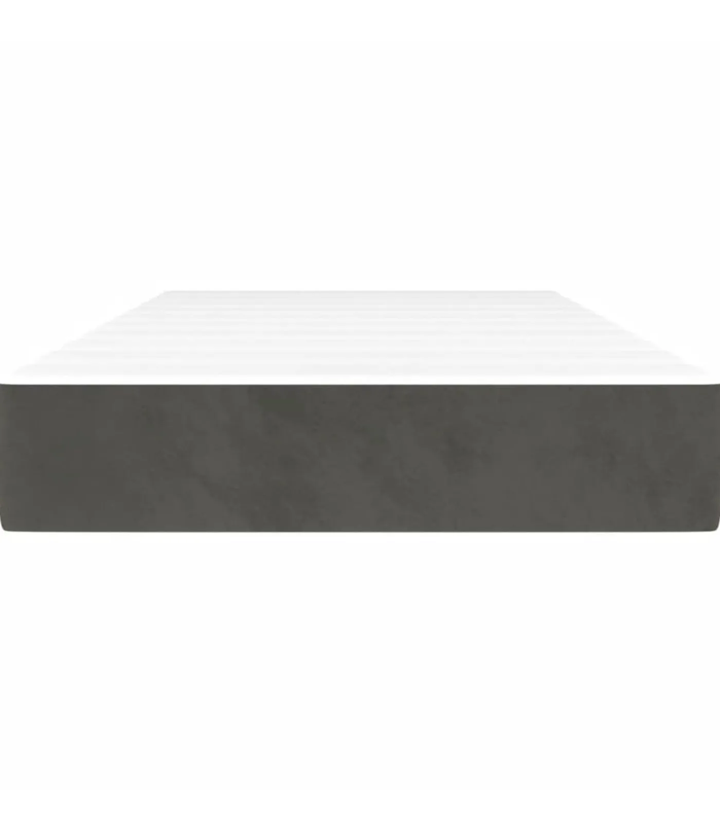 Hot Pocketveringmatras 90x190x20 cm fluweel donkergrijs Matrasbeschermer