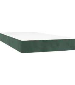 Online Pocketveringmatras 80x200x20 cm fluweel donkergroen Matrasbeschermer