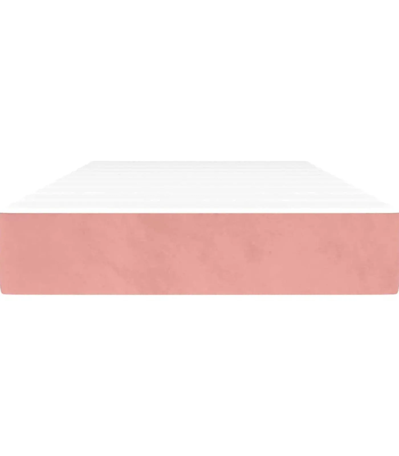 Hot Pocketveringmatras 100x220x20 cm fluweel roze Matrasbeschermer