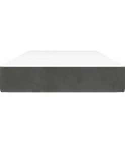 Sale Pocketveringmatras 100x210x20 cm fluweel donkergrijs Matrasbeschermer
